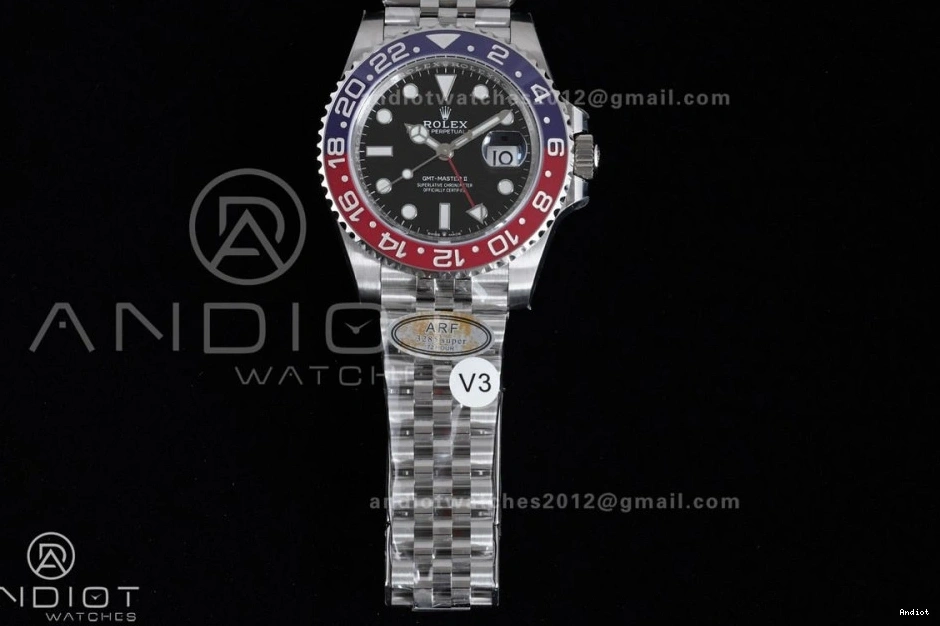 On Bezel Jubilee II 126710 Pepsi V3 Master SS 1:1 ARF Best (UV Bracelet New 904L GMT BLRO SH3285 Upgraded) Edition 0109